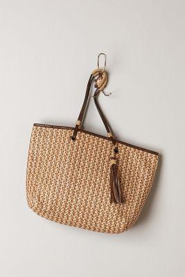 Anthropologie Juno Straw Tote