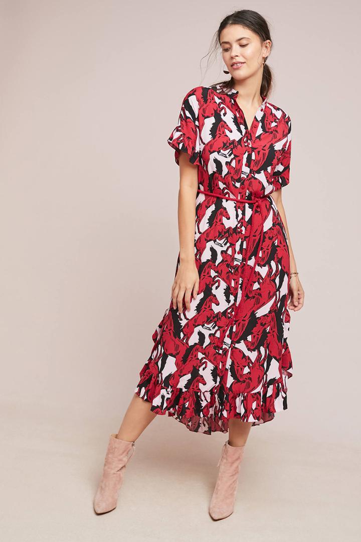 Corey Lynn Calter Marta Ruffled Shirtdress