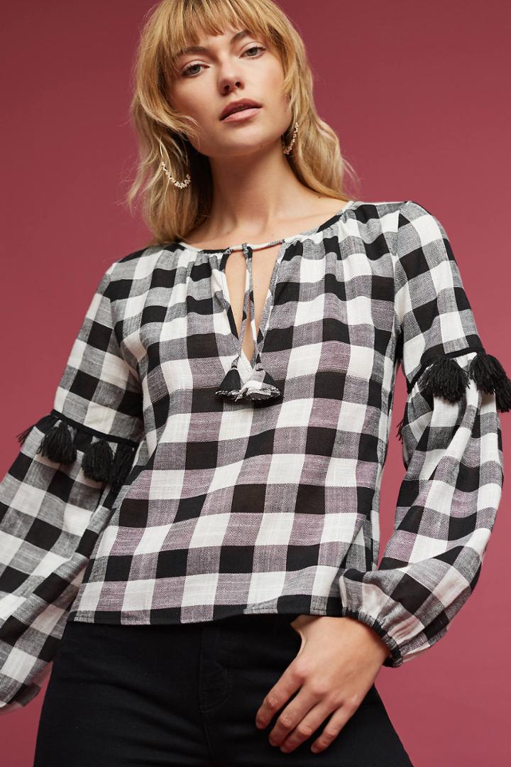 Misa Mika Gingham Top