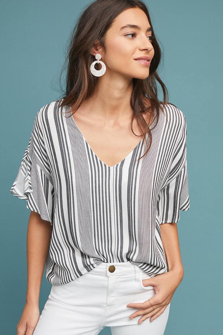 Michael Stars Striped Blouse