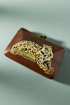 Serpui Marie Charlotte Leopard Clutch