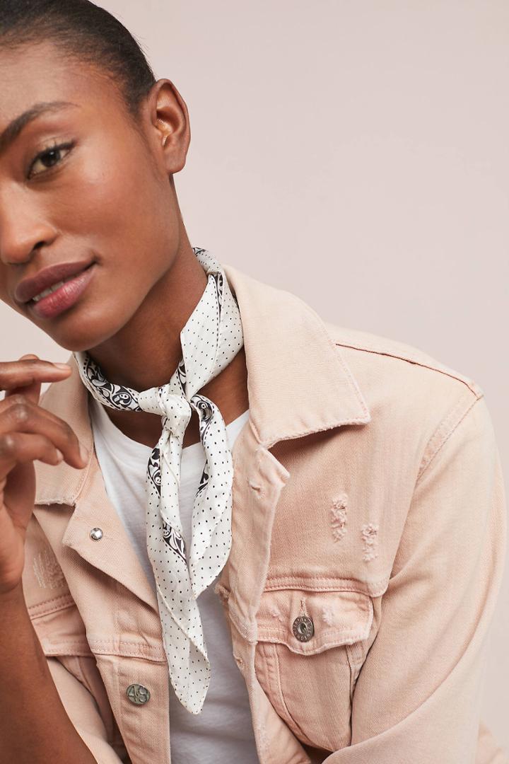 Anthropologie Silk Bandana Kerchief Scarf