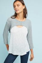 Akemi + Kin Brushed Fleece Layered Top