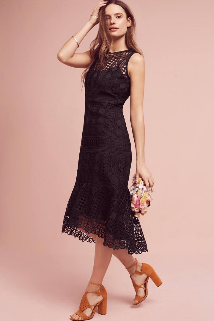 Shoshanna Annalise Trumpet Dress