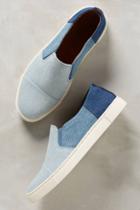 Frye Denim Patchwork Sneakers