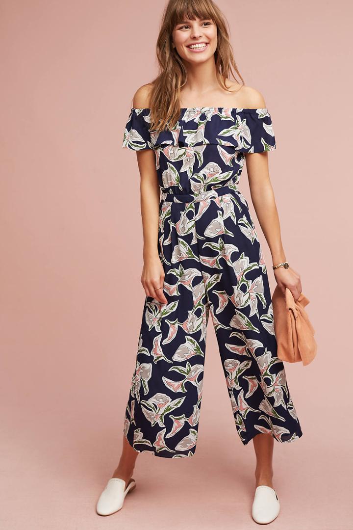 Joa Kacey Off-the-shoulder Jumpsuit