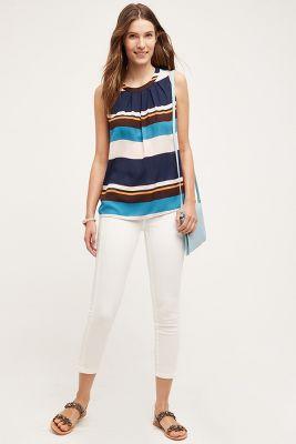 Pilcro Stet Side-slit Jeans White