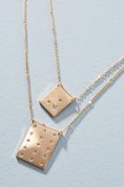Anthropologie Tiny Squares Layered Necklace