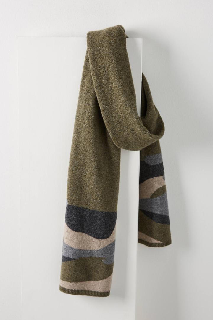 Kitted X Anthropologie Camo Cashmere Scarf