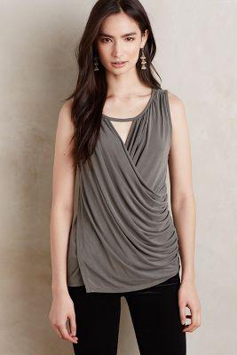 Deletta Draped Keyhole Tank