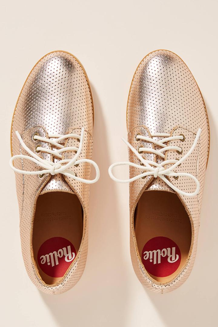 Rollie Derby Metallic Oxfords