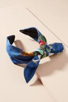 Anthropologie Floral Bow-tied Headband