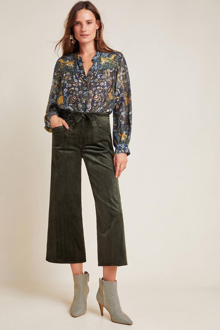 Paige Sutton Ultra High-rise Corduroy Jeans