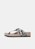 Vince Padma Snake-effect Leather Sandals