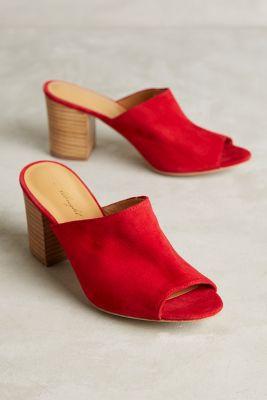 Miss Albright Maroccana Mules Red