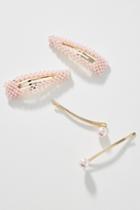 Anthropologie Bennet Pearl Hair Clip Set