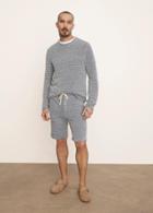 Vince Loose Knit French Terry Long Sleeve Crew