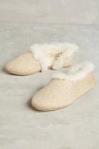 Far Away From Close By Anthropologie Mila Shimmered Cozy Slippers