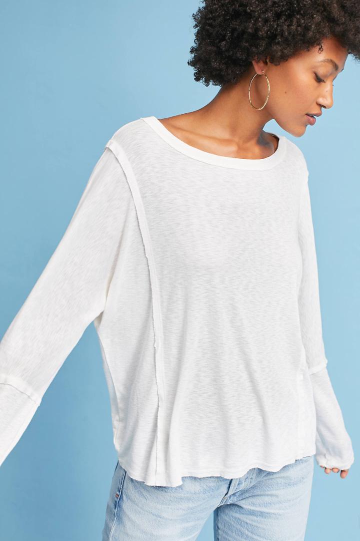 Michael Stars Boat Neck Long-sleeve Tee