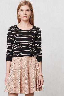 Anthropologie Ribbon Ruled Sweater