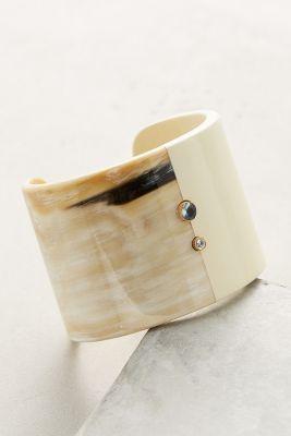 Anthropologie Spliced Horn Cuff