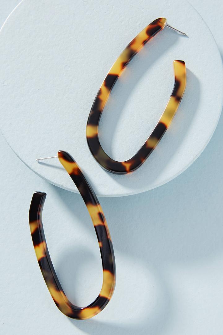Rachel Comey Maya Oval Hoop Earrings