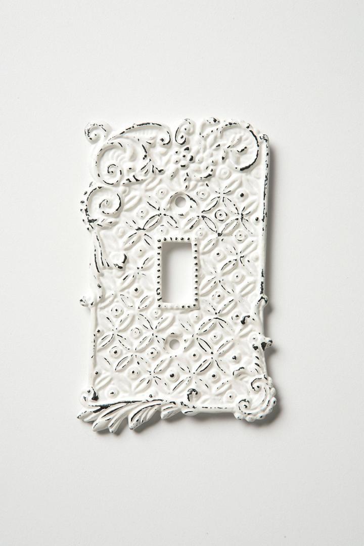 Anthropologie Tin Roof Switch Plate, Single