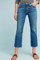 Anthropologie Current/elliot Mid-rise Straight Cropped Jeans
