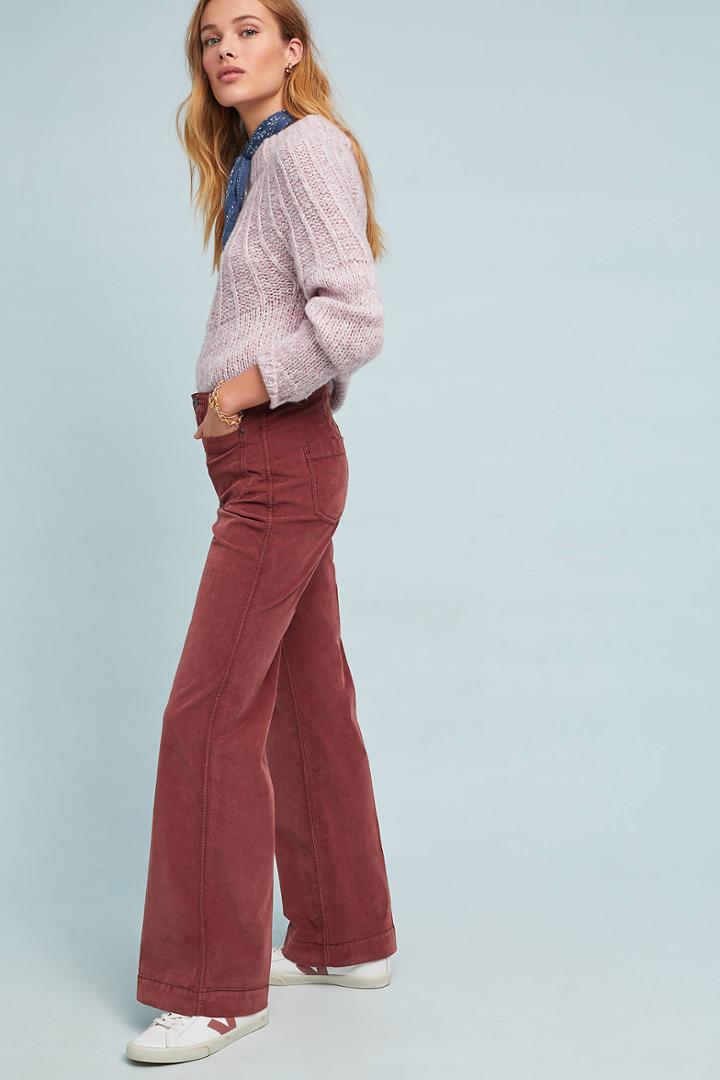 Marrakech Fargo High-rise Corduroy Wide-leg Jeans