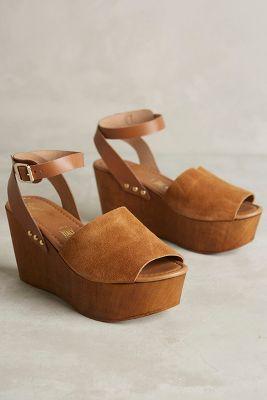 Seychelles Forward Platform Wedges Cognac