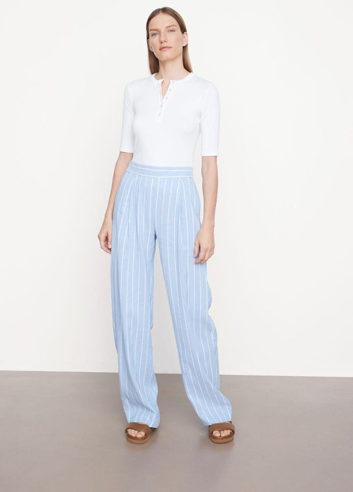 Vince High Waist Stripe Pant