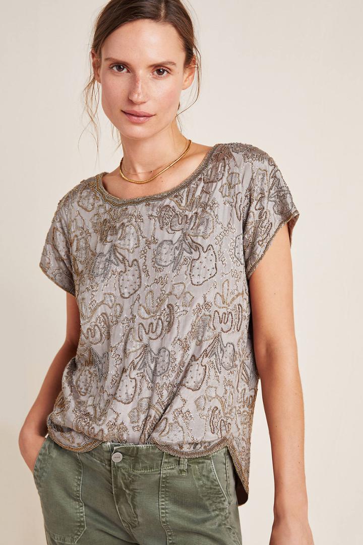 Love Sam Lorelei Beaded Blouse