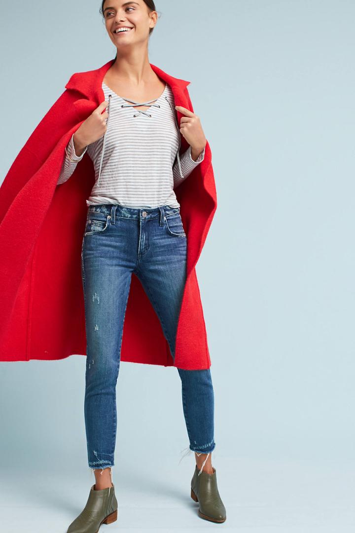 Amo Stix Low-rise Skinny Cropped Jeans