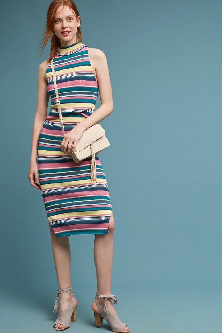 Maeve Iana Striped Skirt