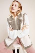 Anthropologie Phoebe Sueded Sherpa Vest