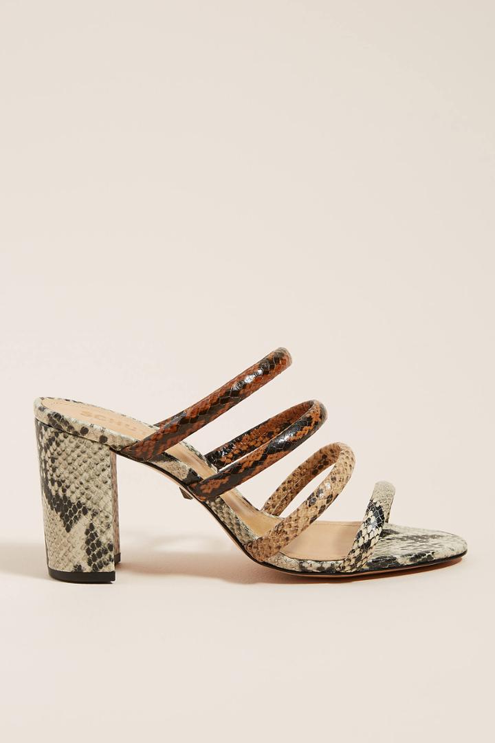 Schutz Snake-printed Heeled Sandals