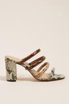 Schutz Snake-printed Heeled Sandals