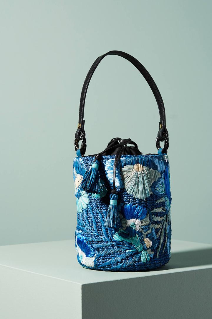 Aranaz Embroidered Marta Bucket Bag