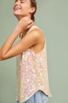 Moulinette Soeurs Sequin V-neck Swing Blouse