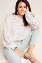 Anthropologie Speckled Boat Neck Pullover