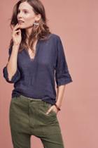 Love Tanjane Linen Rosetta Crop Top