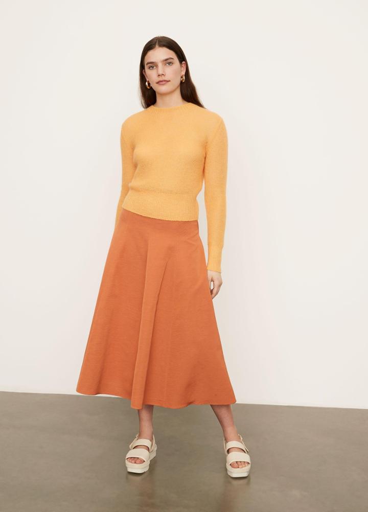Vince Ribbed Featherweight Crew Neck Sweater