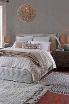 Anthropologie Textured Chevron Duvet