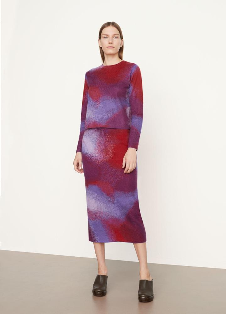 Vince Ombr Jacquard Skirt
