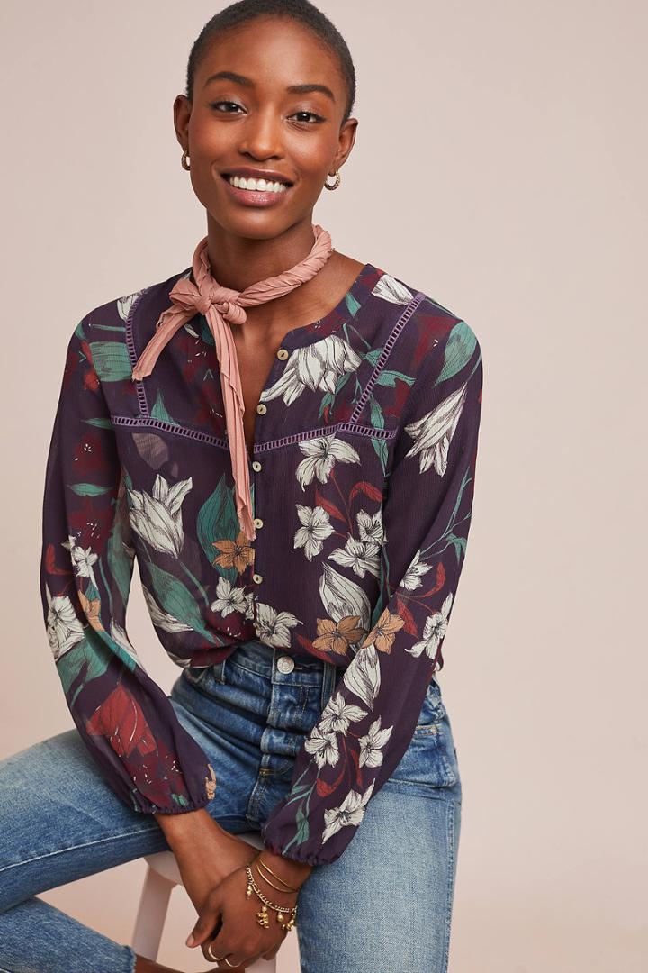 Dolan Left Coast Theodora Silk Buttondown
