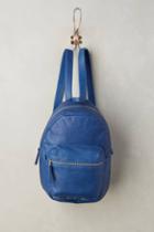 Baggu Cobalt Leather Backpack