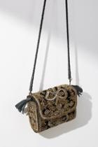 Anthropologie Goldie Embroidered Crossbody Bag