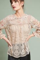 Anna Sui Scalloped Lace Top
