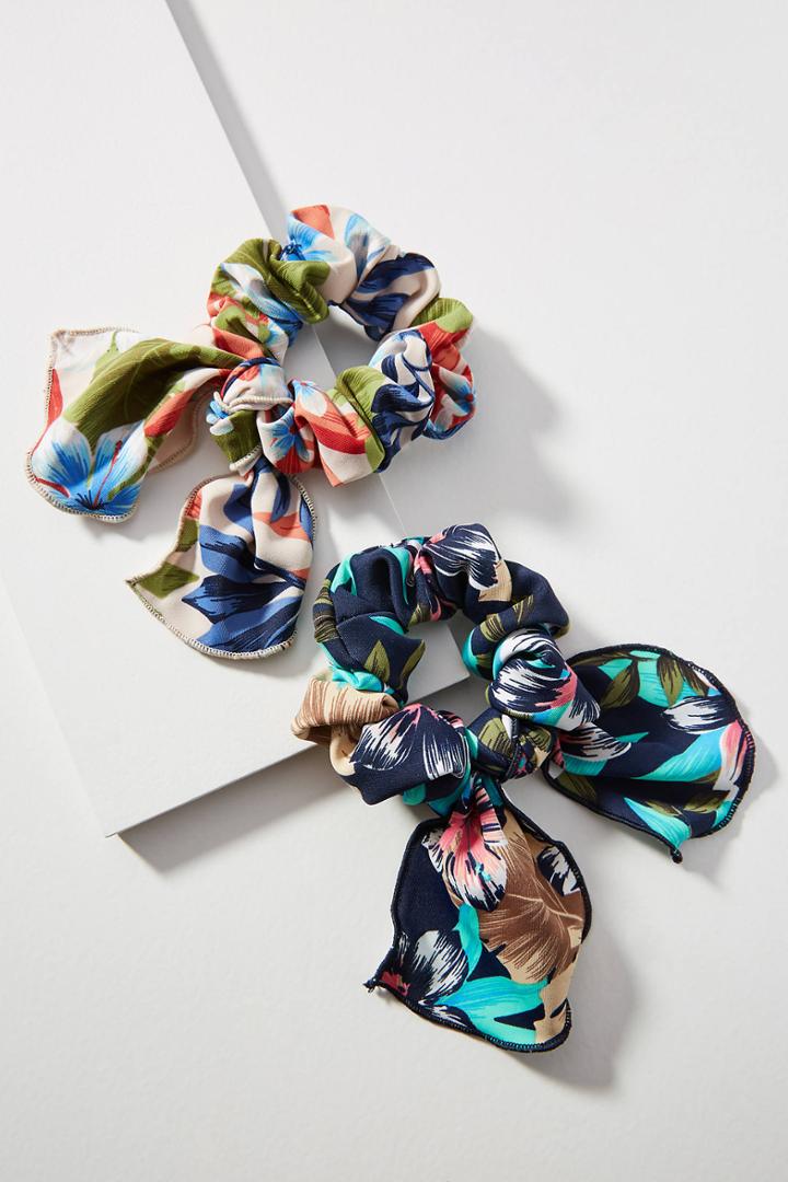 Anthropologie Luau Ponytail Holder Set