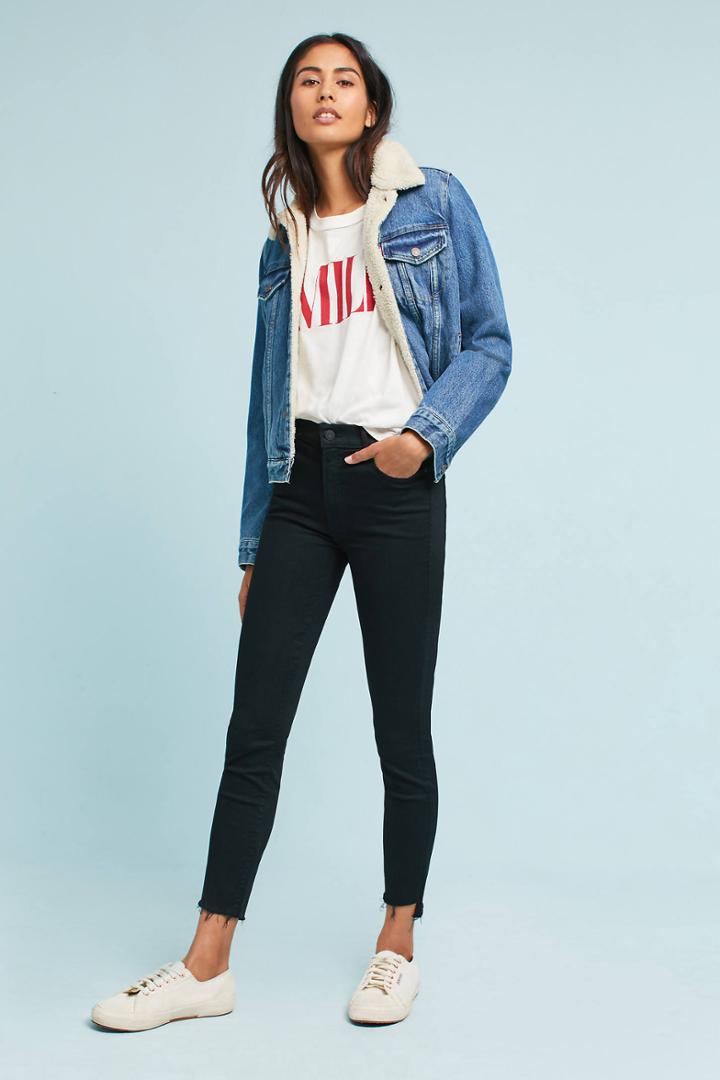 Mother Mother The Super Stunner High-rise Ankle Jeans